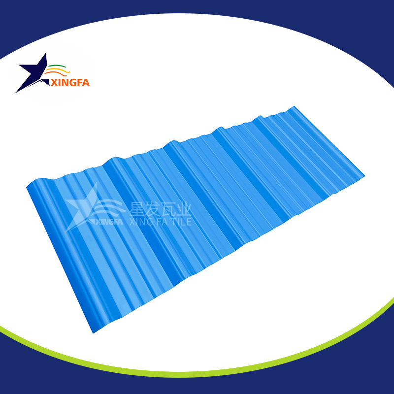 2.5mm加厚蓝色梯形pvc复合隔热瓦 适用于大型水产养殖业厂房房顶用 pvc材质塑料防火厂房瓦 PVC瓦沈阳厂家出售